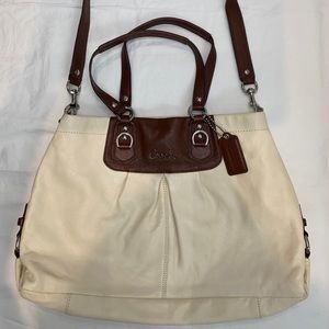 Coach Ashley Leather Carryall Tote Shoulder Bag